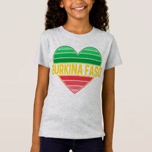 Ik hou van Burkina Faso, hart van Burkinabè T-shirt