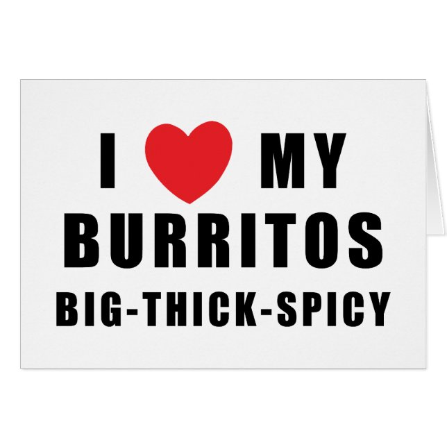 Ik hou van Burritos (Voorkant Horizontaal)
