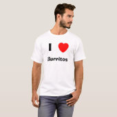 Ik hou van Burritos T-shirt (Voorkant volledig)