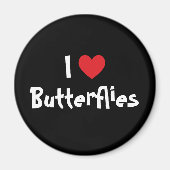 Ik hou van Butterflies Magneet (Voorkant)