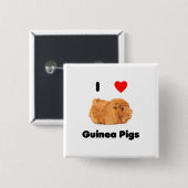 Ik hou van Button cavia's (Voorkant /achterkant)
