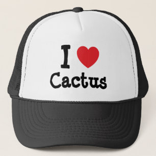 Ik hou van Cactus hart T-Shirt Trucker Pet