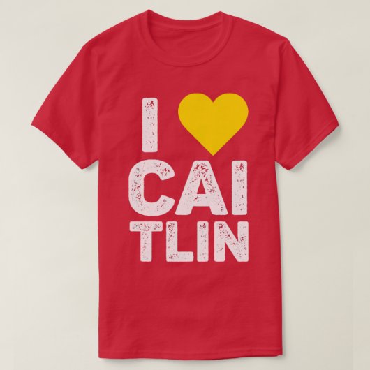 Ik hou van CaitlinCaitlin Clark2 T-shirt (Design voorkant)