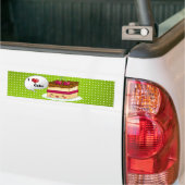 Ik hou van cake bumpersticker (Op Truck)