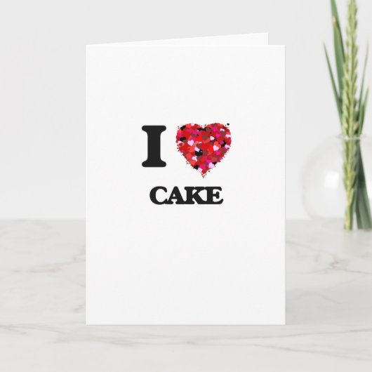 Ik hou van cake kaart (Voorkant)