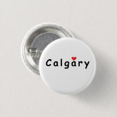 Ik hou van Calgary Ronde Button 3,2 Cm (Voorkant /achterkant)