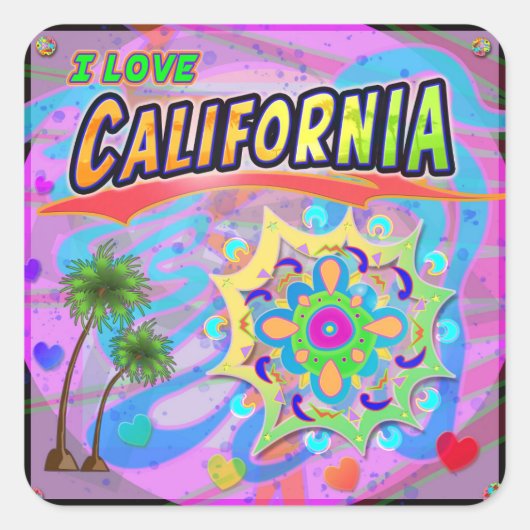 Ik hou van California True Progress Sticker (Voorkant)