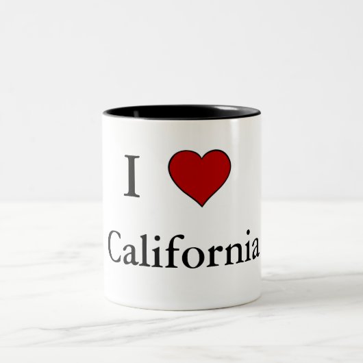Ik hou van Californië - tweekleurige Mok (Center)