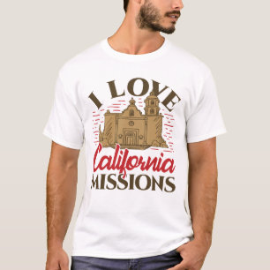Ik hou van Californische missies T-shirt