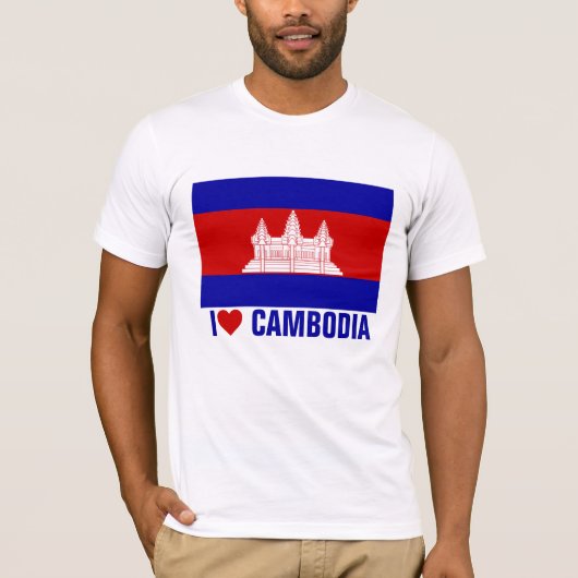Ik hou van Cambodja T-shirt (Voorkant)