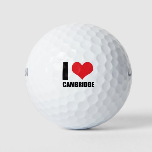 Ik hou van Cambridge Golfballen (Voorkant)