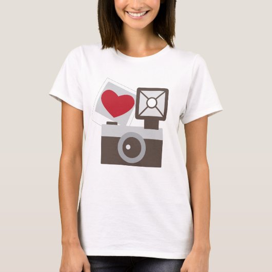Ik hou van  camera t-shirt (Voorkant)