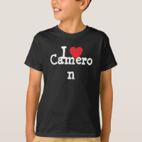 Ik hou van Cameron hart T-Shirt