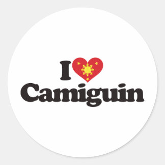 Ik hou van Camiguin Ronde Sticker
