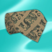 Ik hou van camouflage groen bruin | stropdas