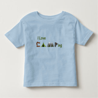 Ik hou van Camping Kinder Shirts