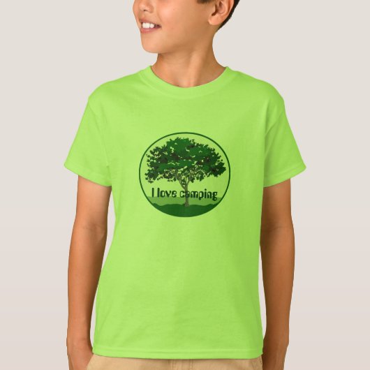 Ik hou van Camping Kinder T-shirts (Voorkant)