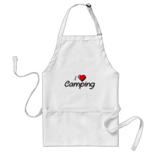Ik hou van Camping Standaard Schort
