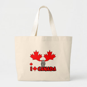 Ik hou van Canada Grote Tote Bag