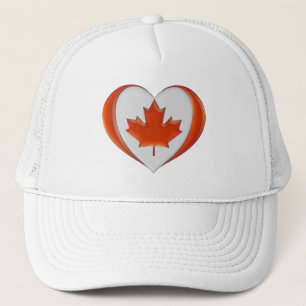 Ik hou van Canada Hart Vlag Esdoornblad Niet te ko Trucker Pet