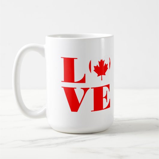 Ik hou van Canada Koffiemok (Links)
