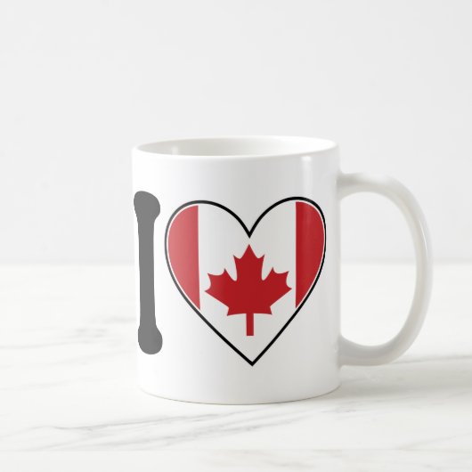 Ik hou van Canada Koffiemok (Rechts)