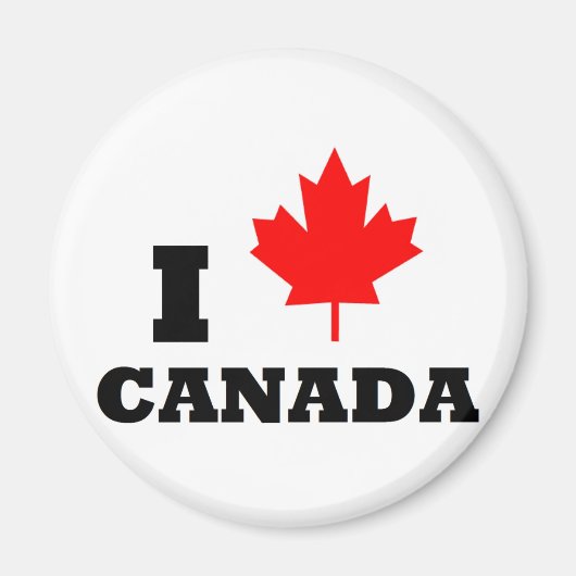 Ik hou van Canada Magneet (Voorkant)
