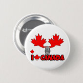 Ik hou van Canada Ronde Button 5,7 Cm (Voorkant /achterkant)