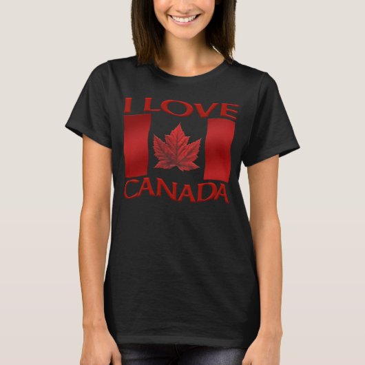 Ik hou van Canada Shirt Vrouwen Plus Size Canada S (Voorkant)
