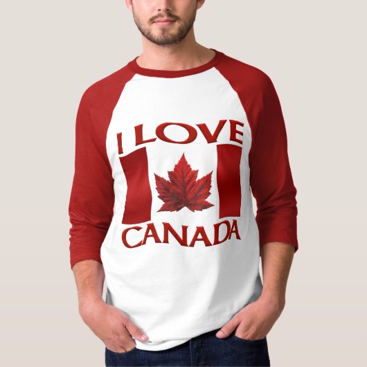 Ik hou van Canada Shirten Canada Souvenir Top (Voorkant)