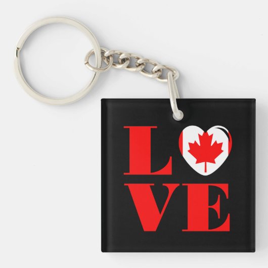 Ik hou van Canada Sleutelhanger (voorkant)