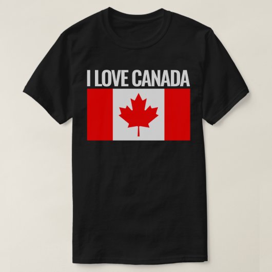 Ik hou van canada T-Shirt (Design voorkant)