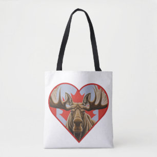Ik hou van Canada - Trotse Canadese Moose en Maple Draagtas