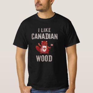 Ik hou van Canadian Wood Beaver Canada Beaver T-shirt
