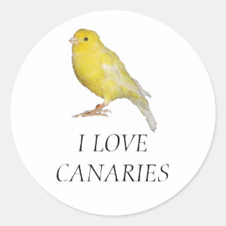 IK HOU VAN CANARISCHE STICKERS