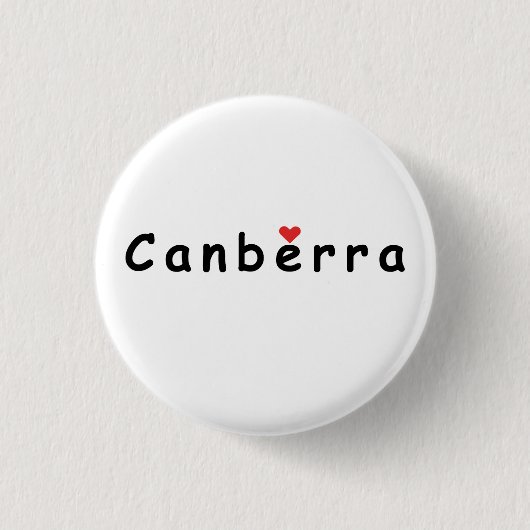Ik hou van Canberra Ronde Button 3,2 Cm (Voorkant)
