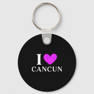 Ik hou van Cancun Mexico Vakantie Sleutelhanger