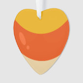 Ik hou van Candy Corn Halloween Ornament (voorkant)