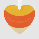 Ik hou van Candy Corn Halloween Ornament (achterkant)