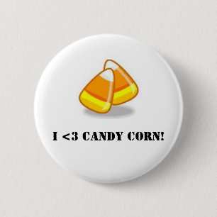 Ik hou van Candy Corn! Ronde Button 5,7 Cm