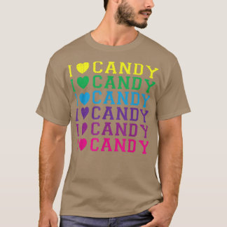 Ik hou van CandyFunny Halloween Party Cute Trick o T-shirt