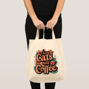 Ik hou van Canvas tas en koffie