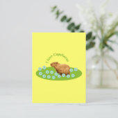 Ik hou van Capybaras Briefkaart (Staand voorkant)