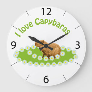 Ik hou van Capybaras Grote Klok