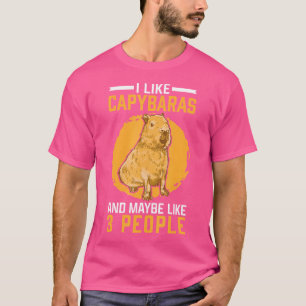 Ik hou van Capybaras knaagdier gras-eter Capybara T-shirt