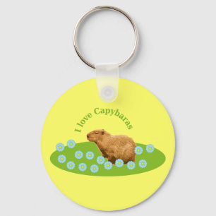 Ik hou van Capybaras Sleutelhanger