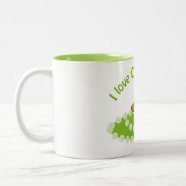 Ik hou van Capybaras Tweekleurige Koffiemok