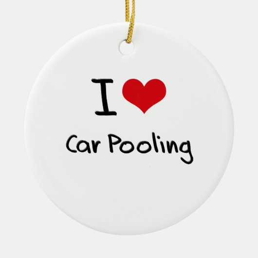 Ik hou van Car Pooling Keramisch Ornament (Voorkant)