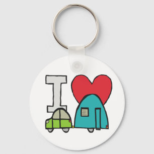 Ik hou van caravans sleutelhanger