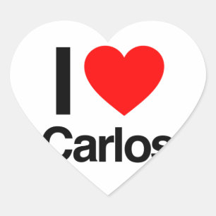 ik hou van carlos hart sticker